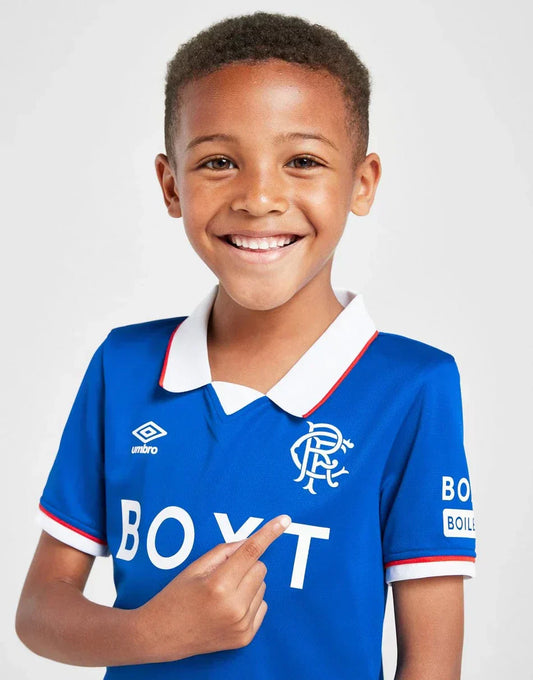 2025-26 Rangers FC Home Kids Kit